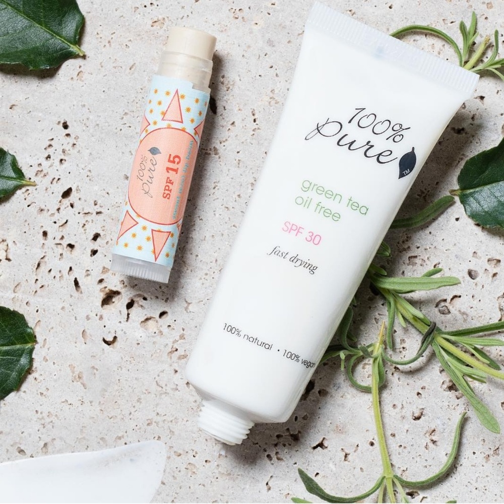 100% Pure Green Tea SPF Fast drying